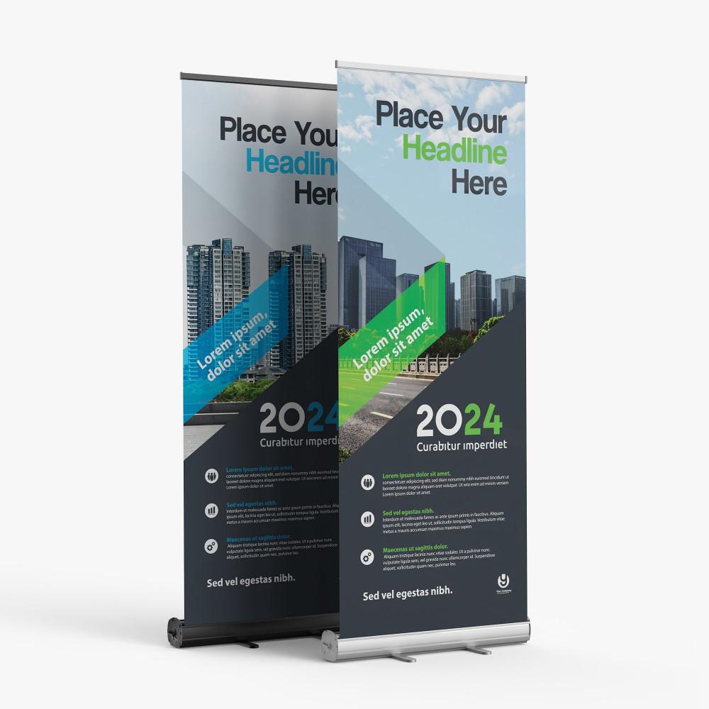 Retractable banner stands